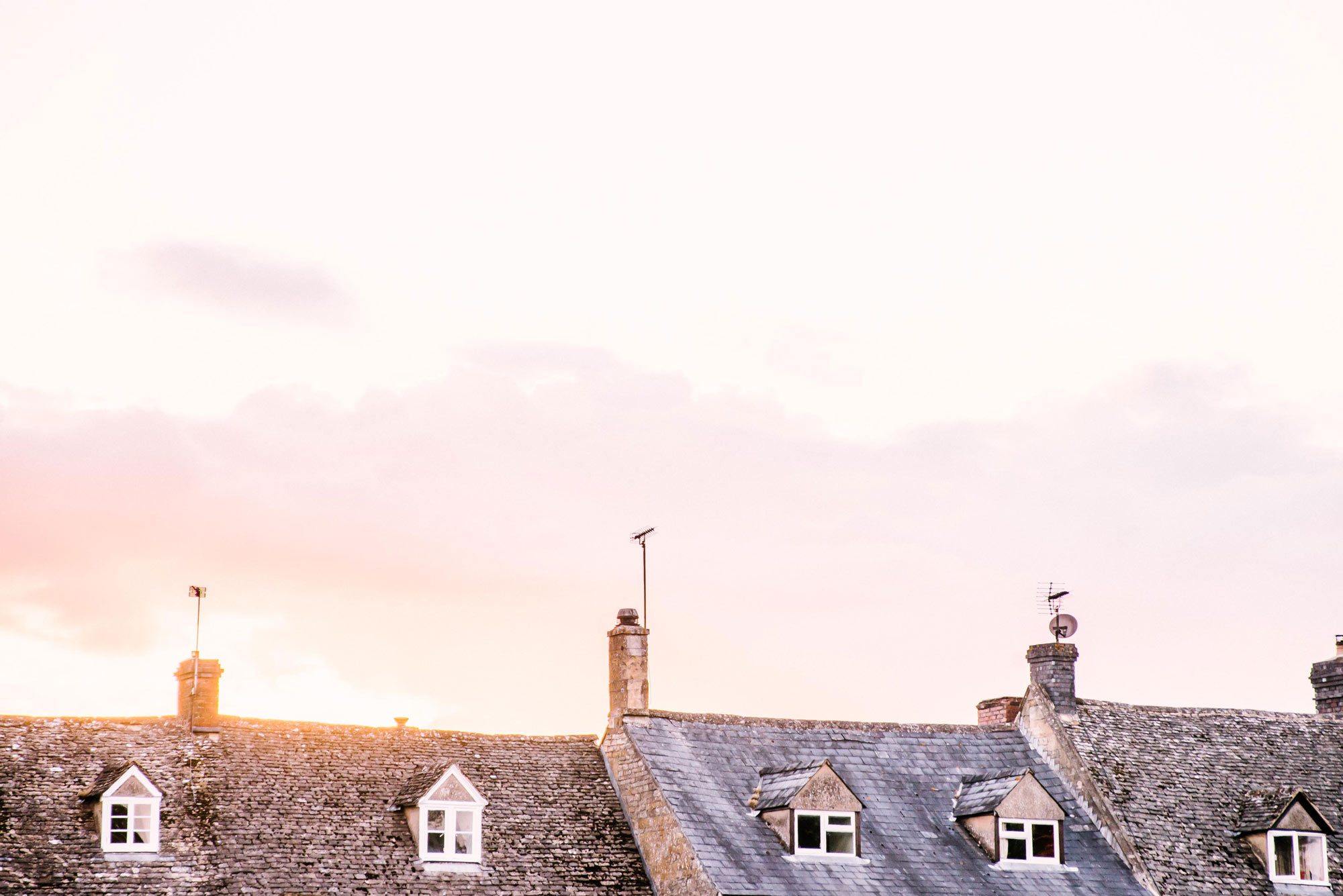 Cotswald, England Rooftops